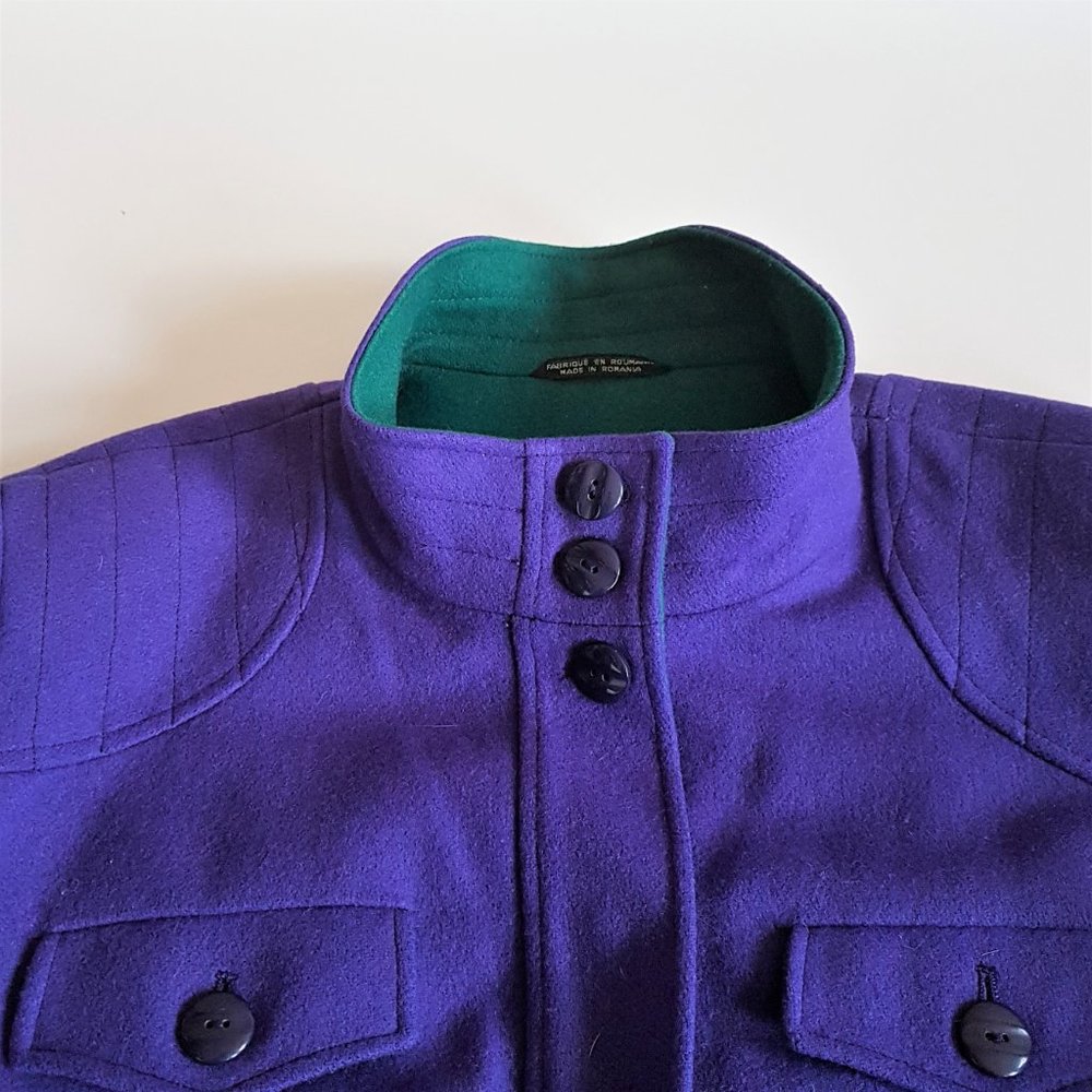 80s 90s Tradition Sears wool blend purple jacket. - Picture 13 of 15